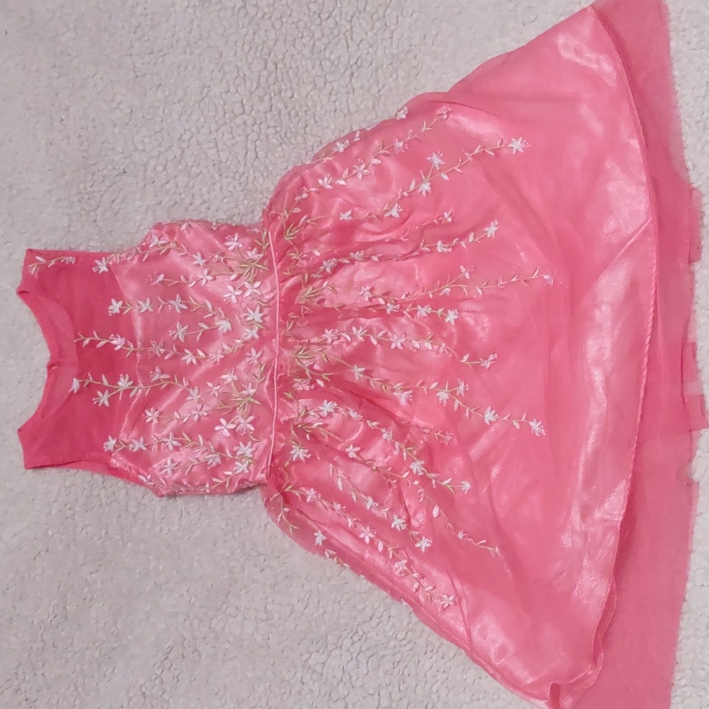 Jona Michelle Embroidered sleeveless gorgeous girl dress size 6 pink